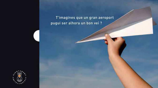 Campanya de l'Ajuntament de Castelldefels en defensa d'un gran aeroport al Prat però que alhora sigui un bon veí amb tot el seu entorn (Març de 2008)